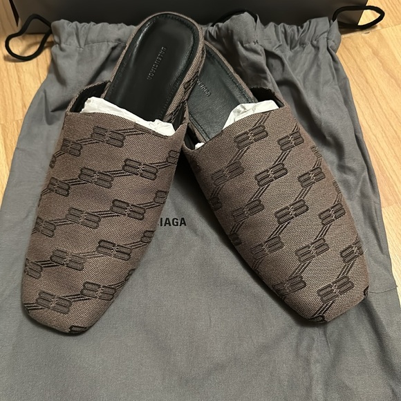 Balenciaga Monogram Mules - Picture 1 of 9
